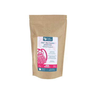 Café Cameroun OKU des hauts plateaux- Sachet 250g