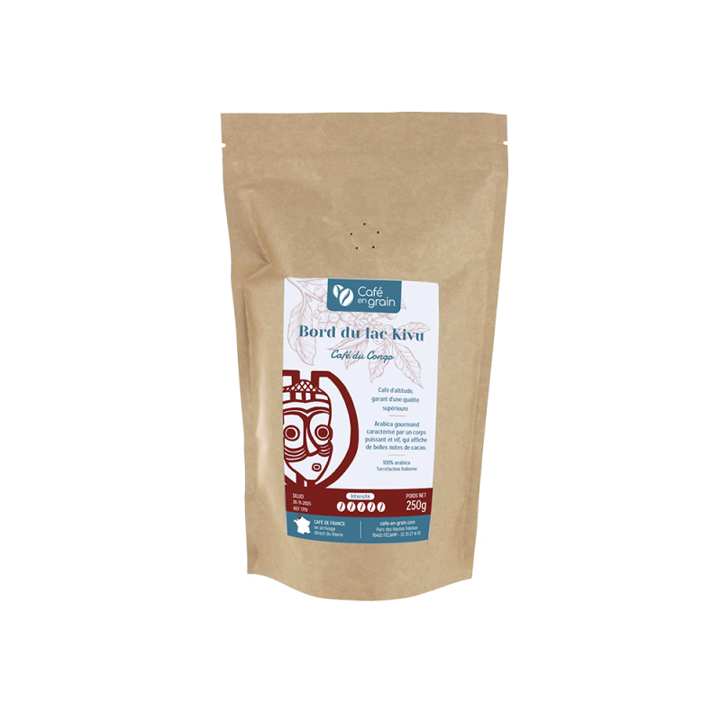 Café Congo Bord Du Lac sud Kivu- sachet 250g
