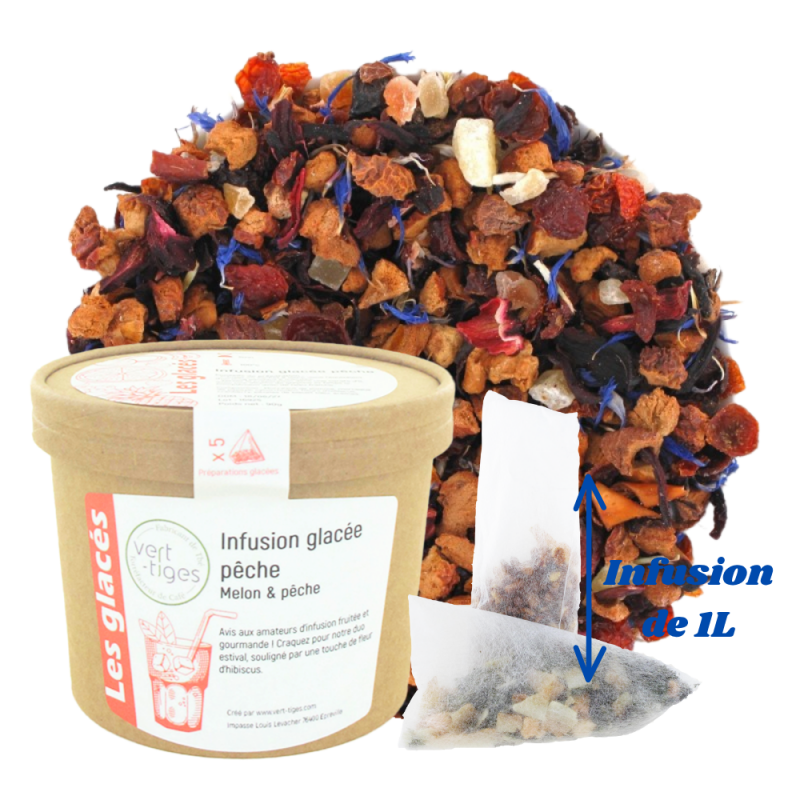 Infusion glacée pêche x5 infusettes