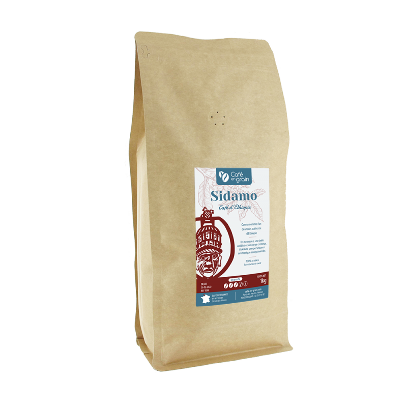 Sac 1kg - Café Ethiopie NYALA hauts plateaux Sidamo