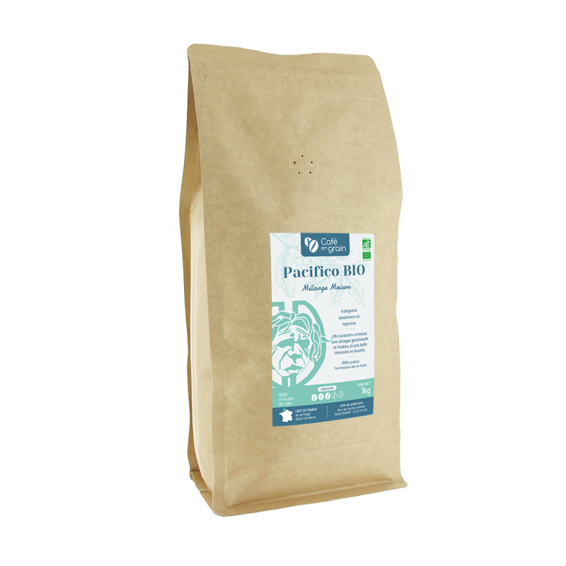 Sac 1kg - Café mélange maison PACIFICO BIO