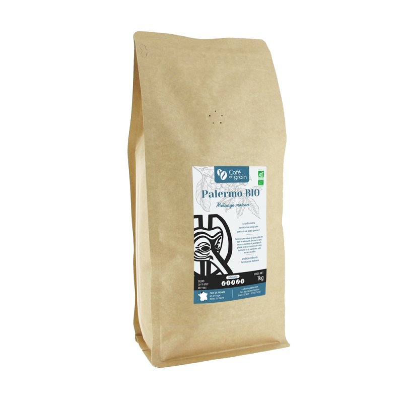Sac 1kg - Café mélange maison PALERMO BIO