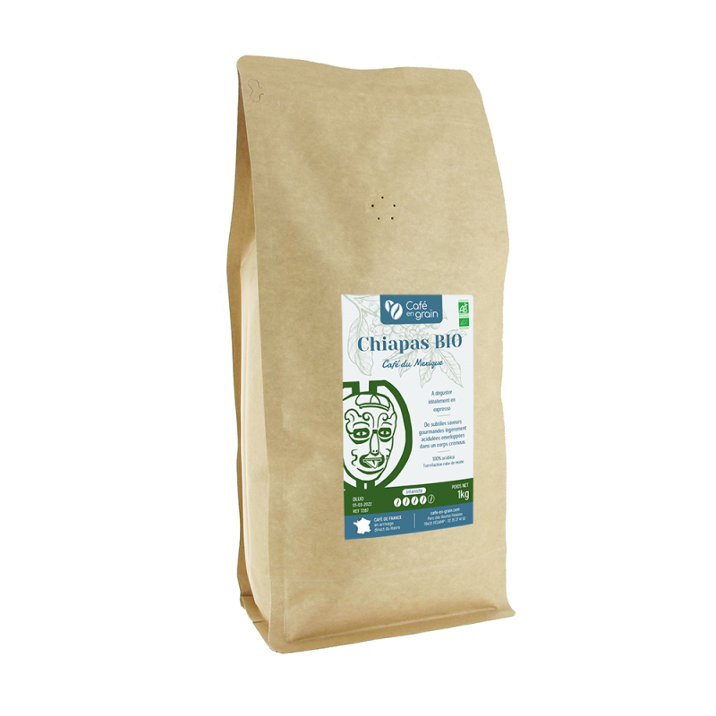 Sac 1kg - Café Mexique CHIAPAS Altura BIO