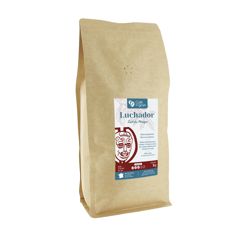 Sac 1kg - Café Mexique LUCHADOR pur Veracruz