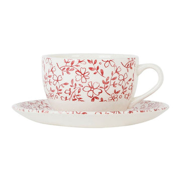 Tasse à thé DORSET bordeaux