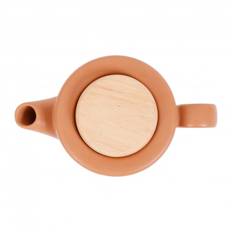 Théière WOODY terracotta